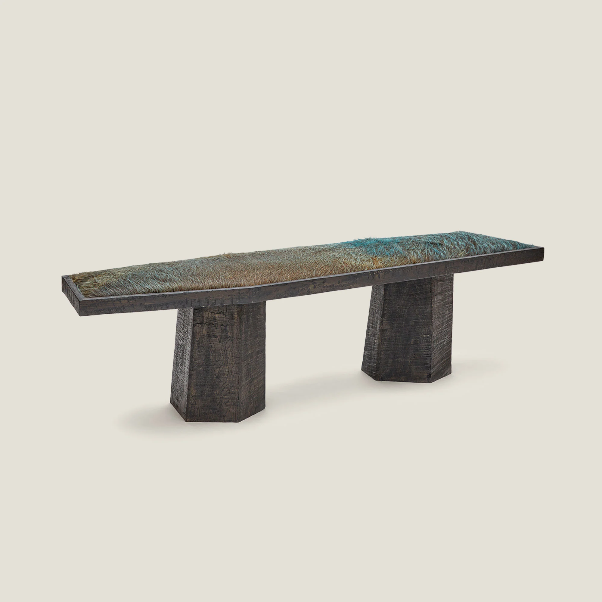Yaga Bench in Cowhide