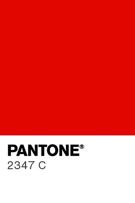 Coloris pantone 2347 C.