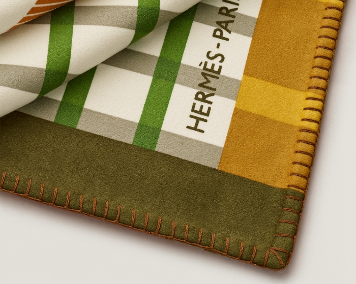 Horse in stall with luxury blanket and interior details