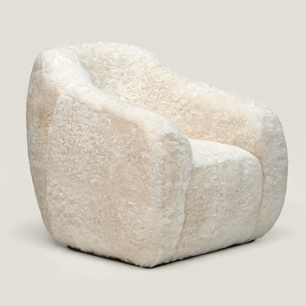 Fauteuil Coco Mouton Blanc