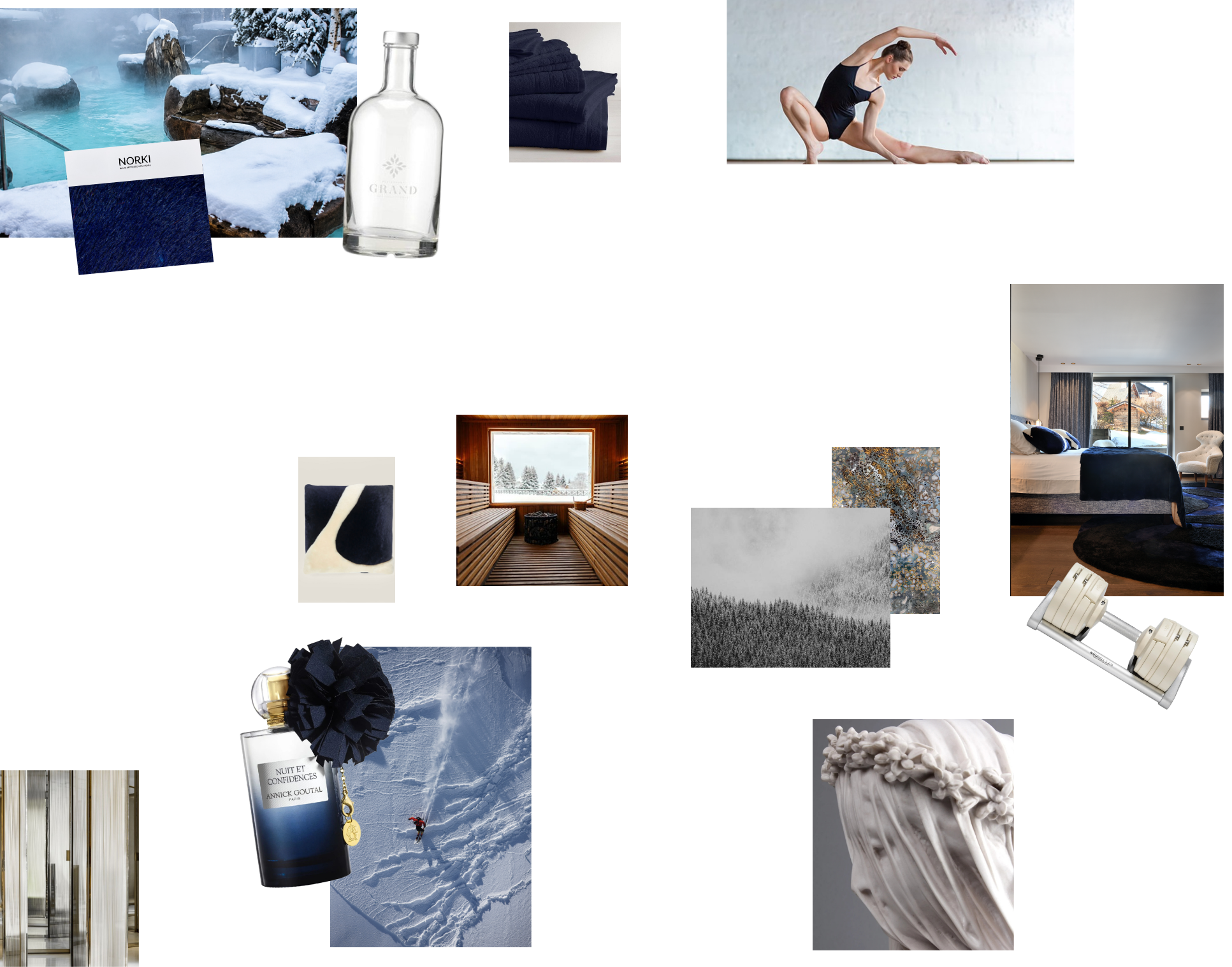 Moodboard d'inspiration - Le Chalet Sanctuaire par Norki