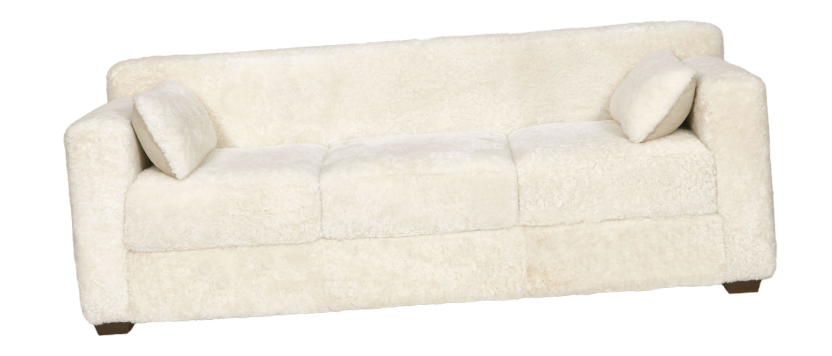 Montaigne Norki Club sheepskin sofa, chalet collection furniture