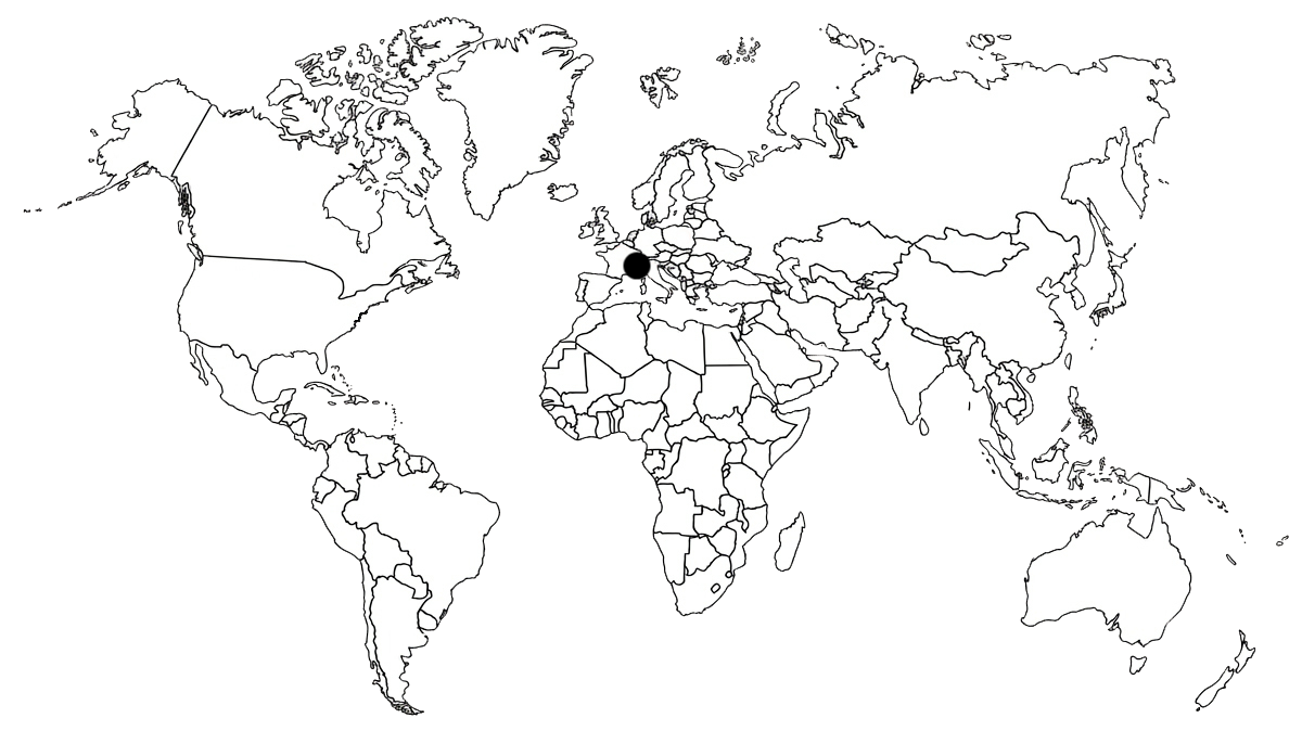 Carte du monde localisant Val d'Isère