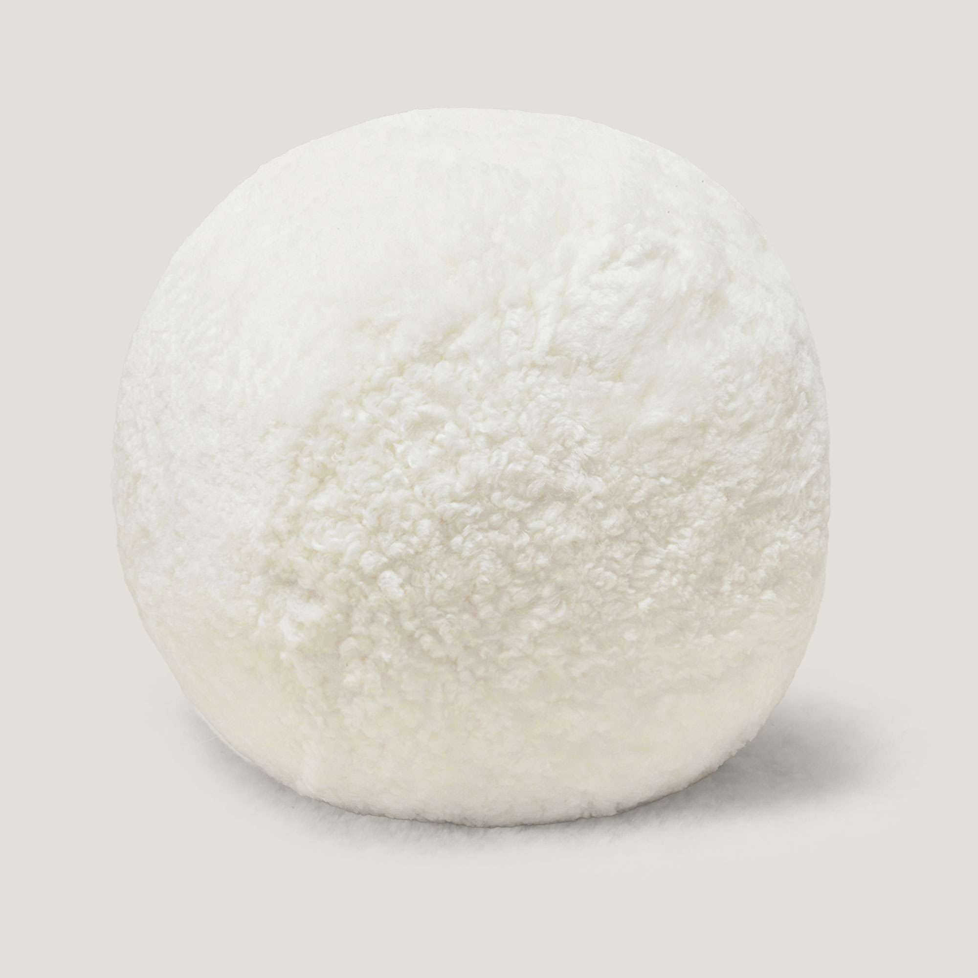 Coussin Boule Nomade Signature Blanc Norki